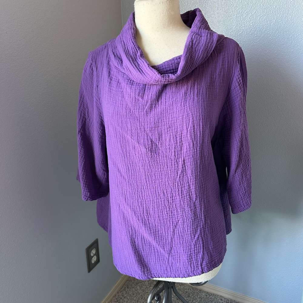 Bryn Walker cowl neck top sz small